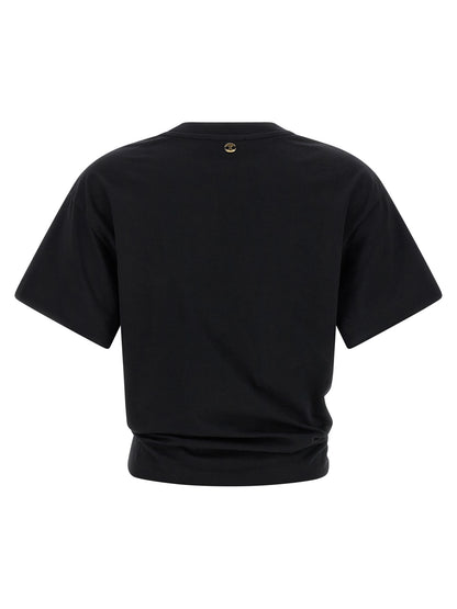 Camiseta de algodón negra de Paco Rabanne