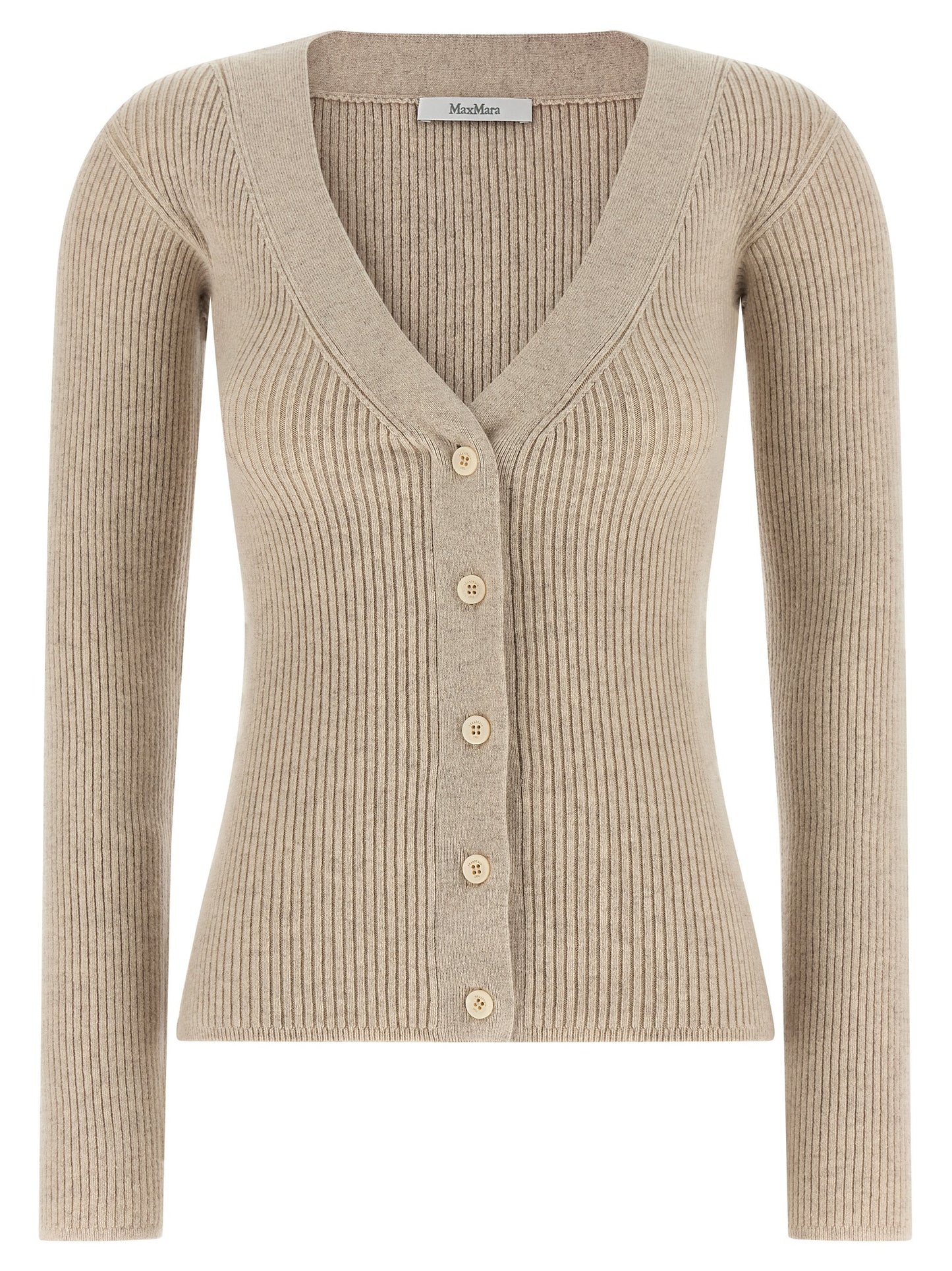 Cárdigan de lana beige Max Mara