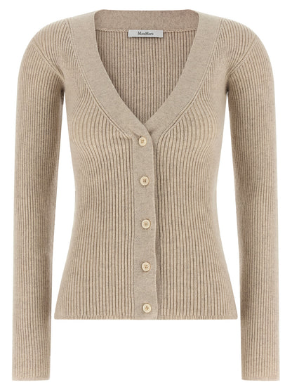 Cárdigan de lana beige Max Mara