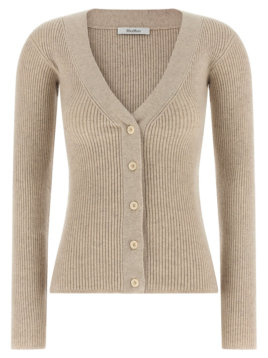 Cárdigan de lana beige Max Mara