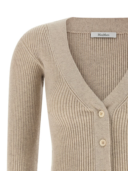 Cárdigan de lana beige Max Mara