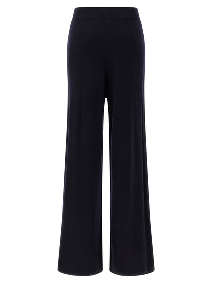 Pantalon décontracté Max Mara en cachemire bleu