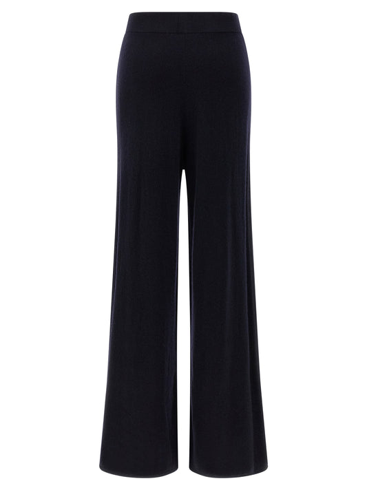Pantalones casuales de cachemir azules Max Mara