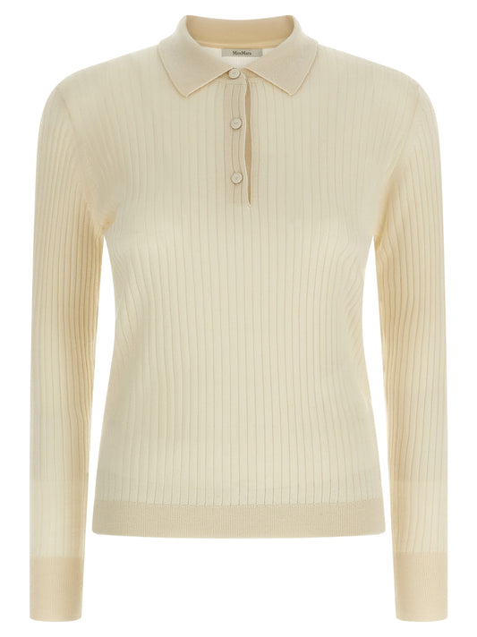 Polo de cachemir blanco Max Mara