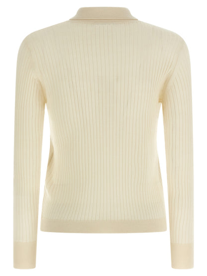 Polo de cachemir blanco Max Mara