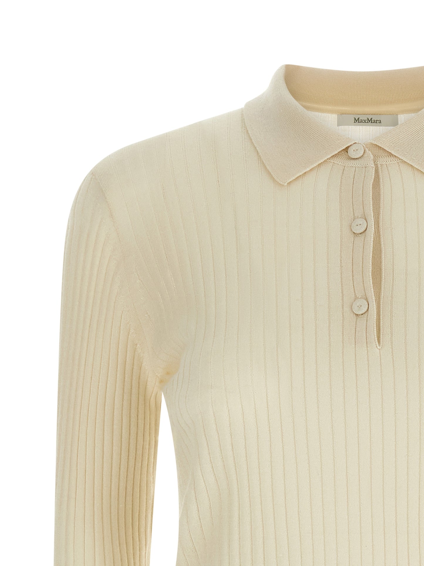 Polo de cachemir blanco Max Mara
