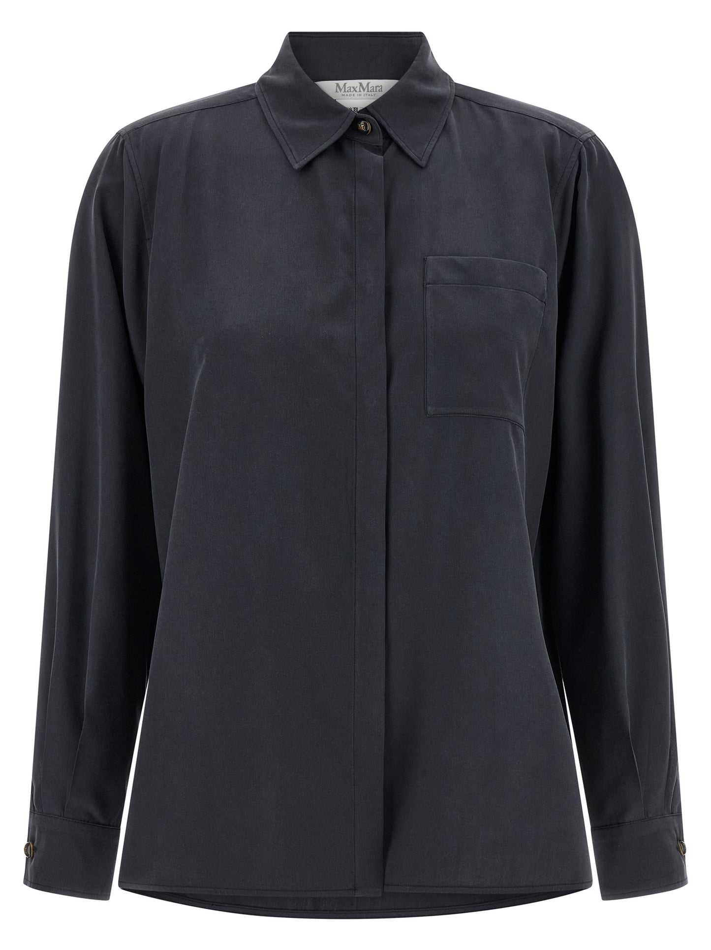 Blusa de seda gris Max Mara