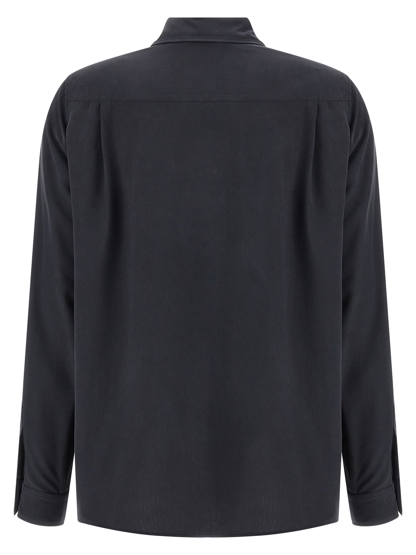 Blusa de seda gris Max Mara