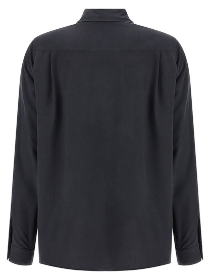 Blusa de seda gris Max Mara
