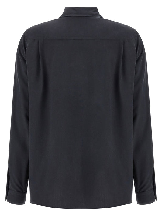 Blusa de seda gris Max Mara