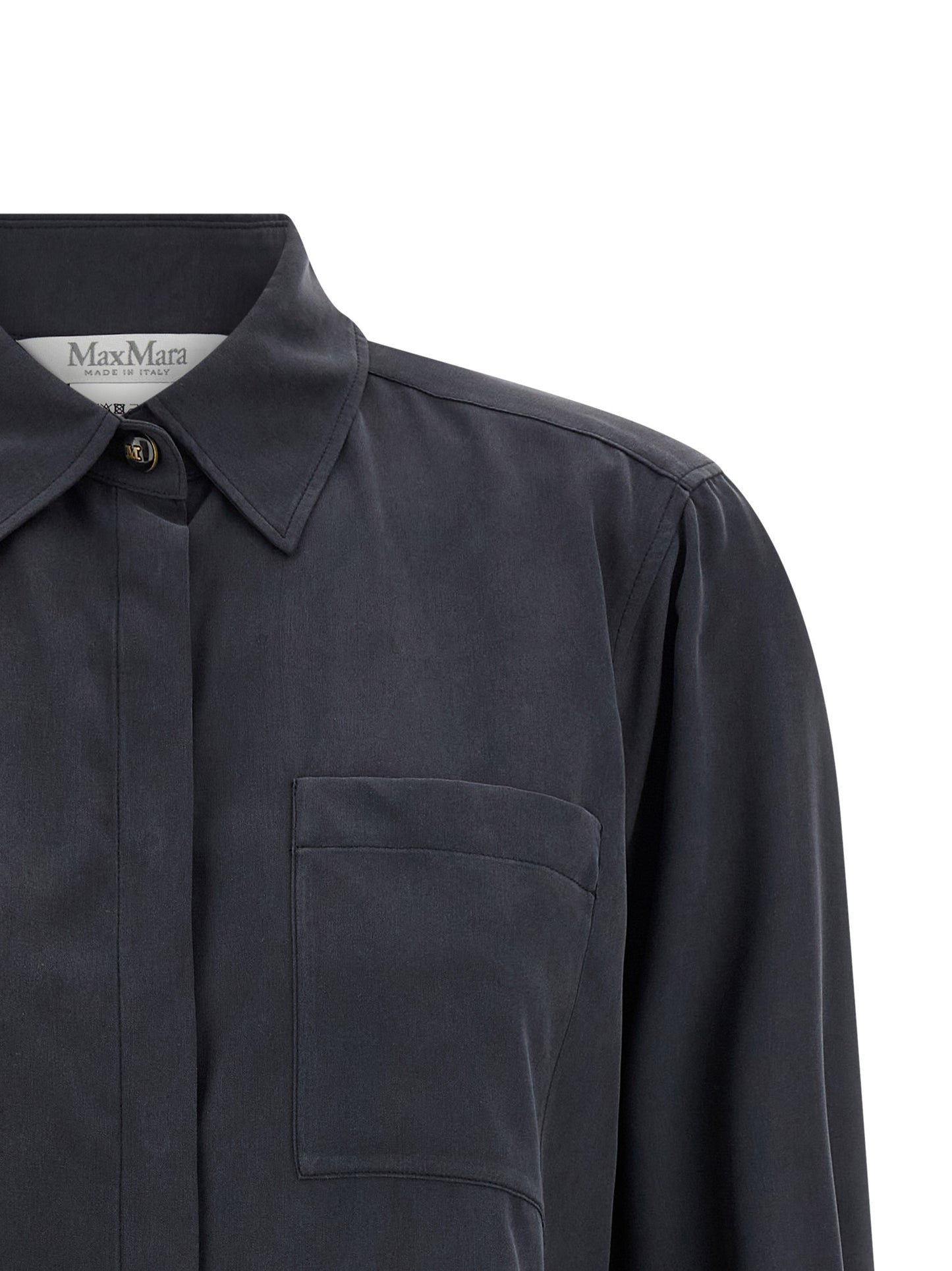 Blusa de seda gris Max Mara