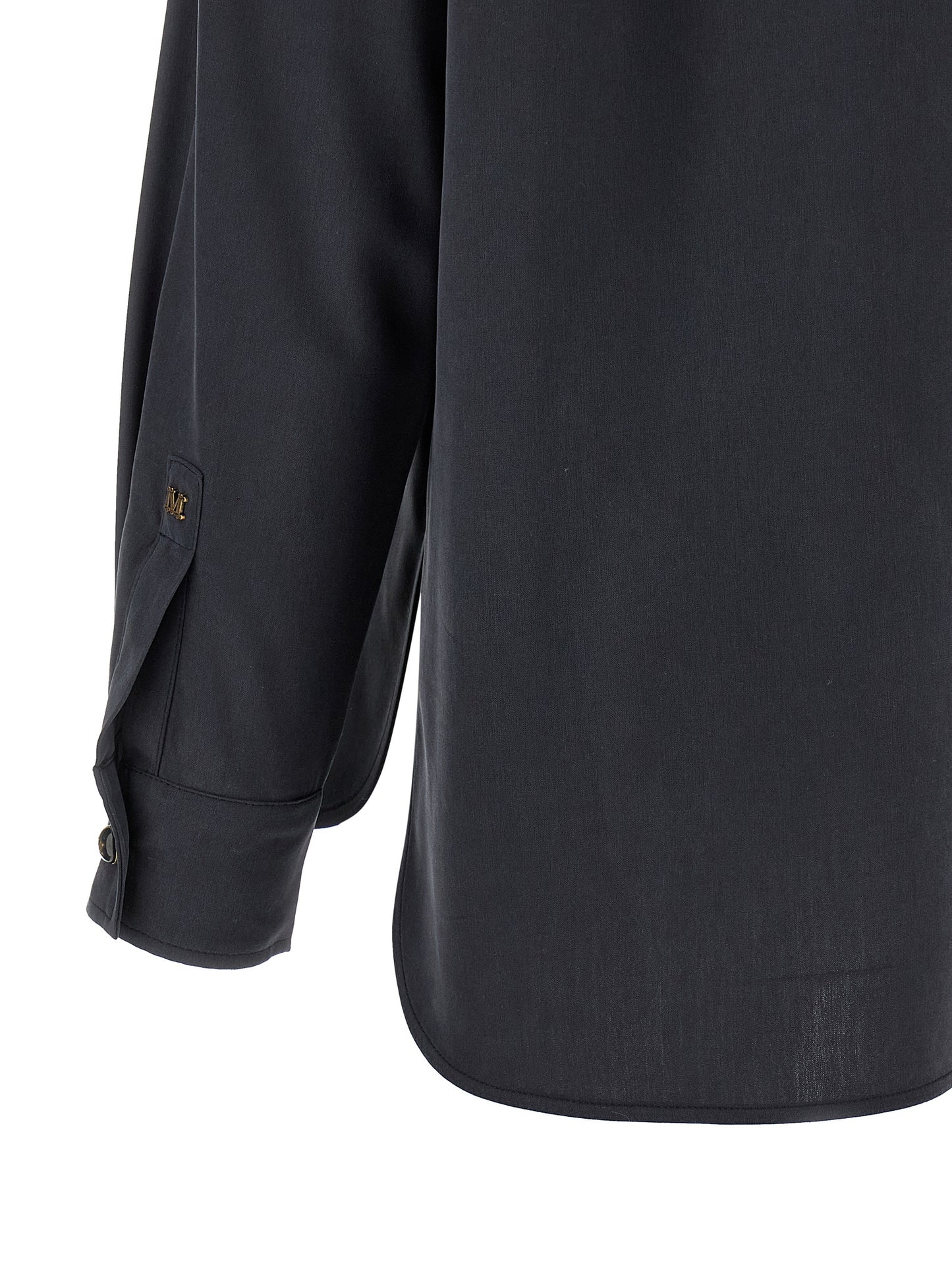 Blusa de seda gris Max Mara