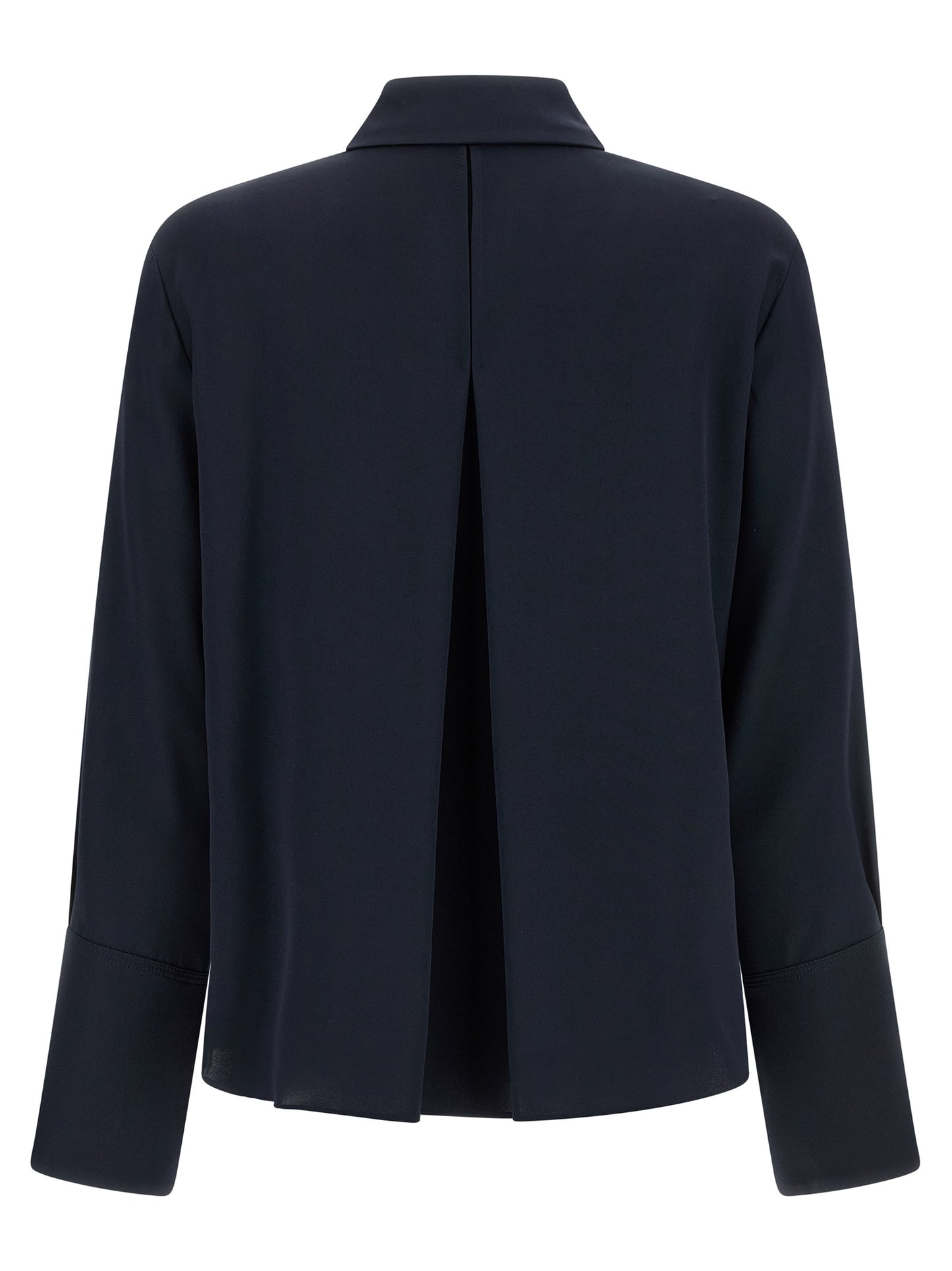 Blusa de seda azul Max Mara