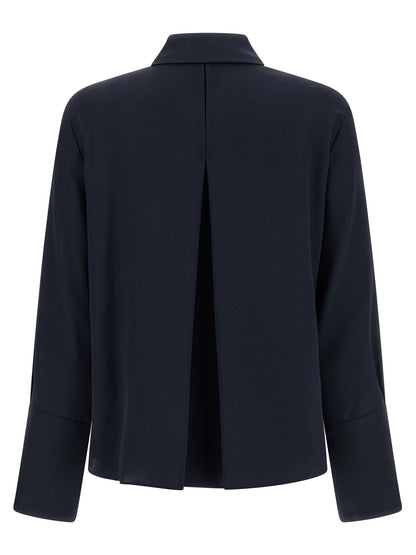 Blusa de seda azul Max Mara