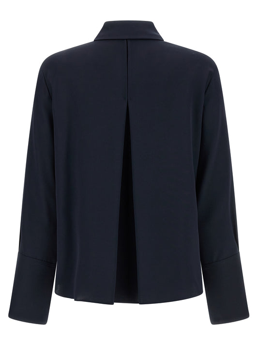 Blusa de seda azul Max Mara