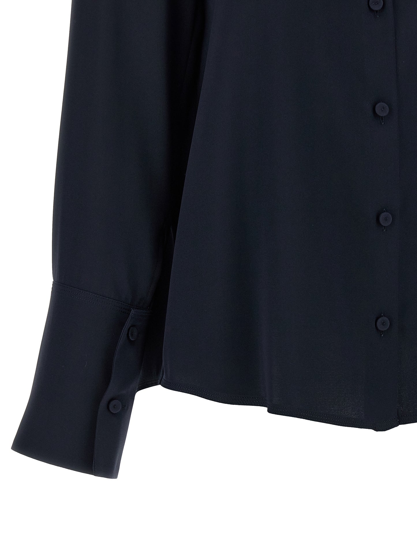 Blusa de seda azul Max Mara