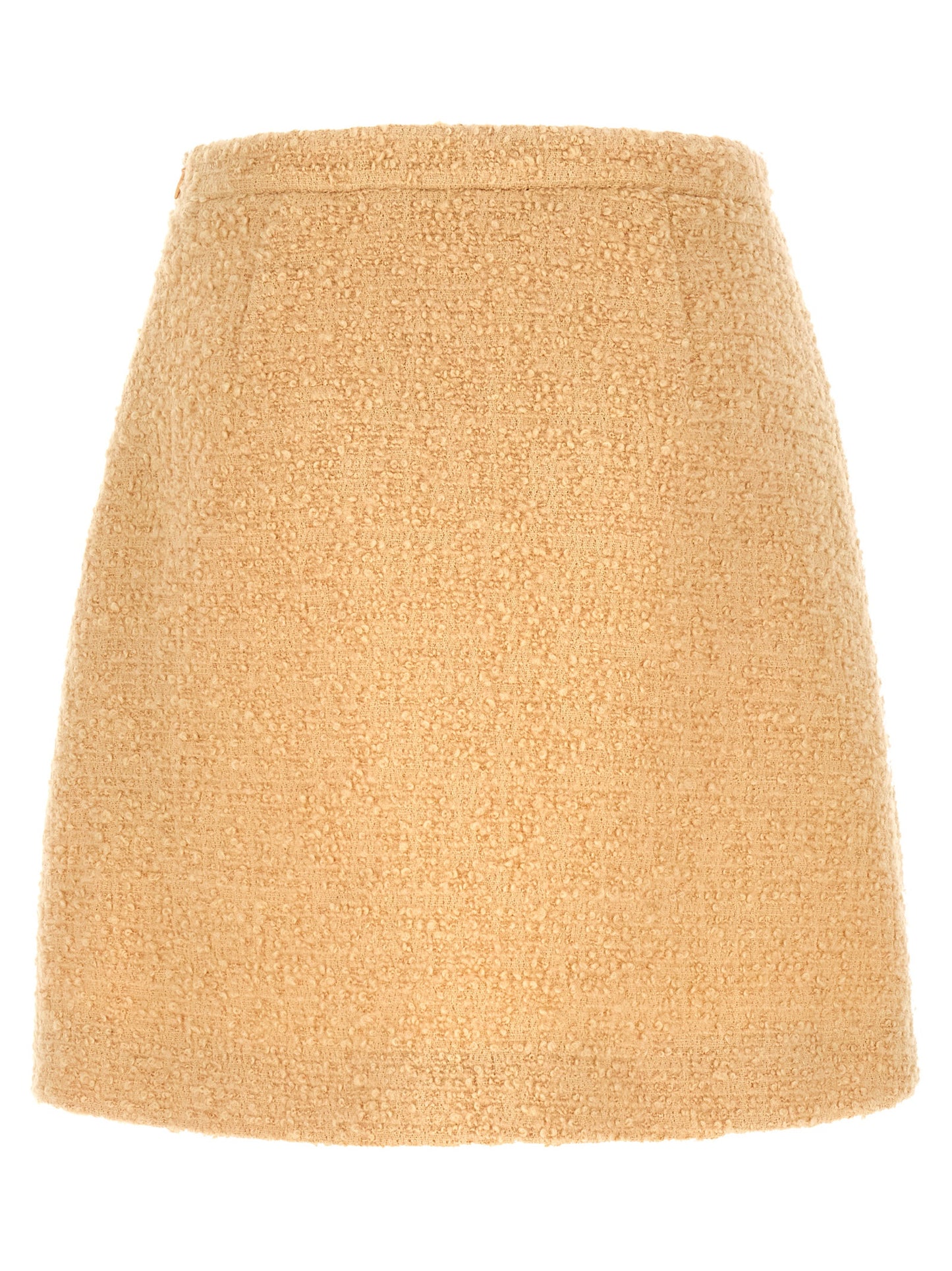 Jupe longue en laine vierge beige Valentino Garavani