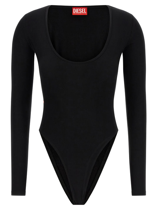 Bodysuit de viscosa negro Diesel