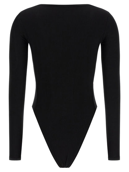 Bodysuit de viscosa negro Diesel