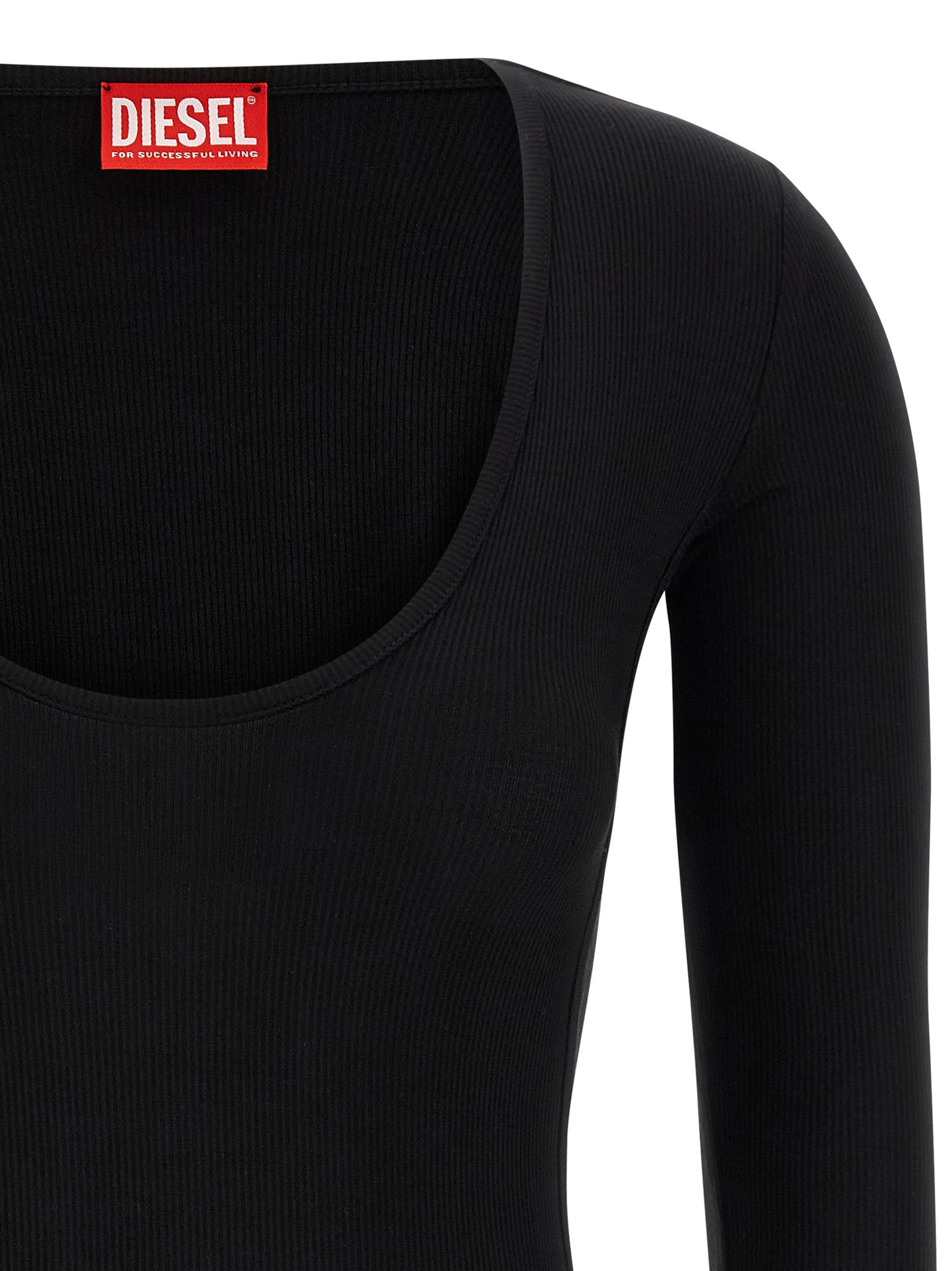 Bodysuit de viscosa negro Diesel