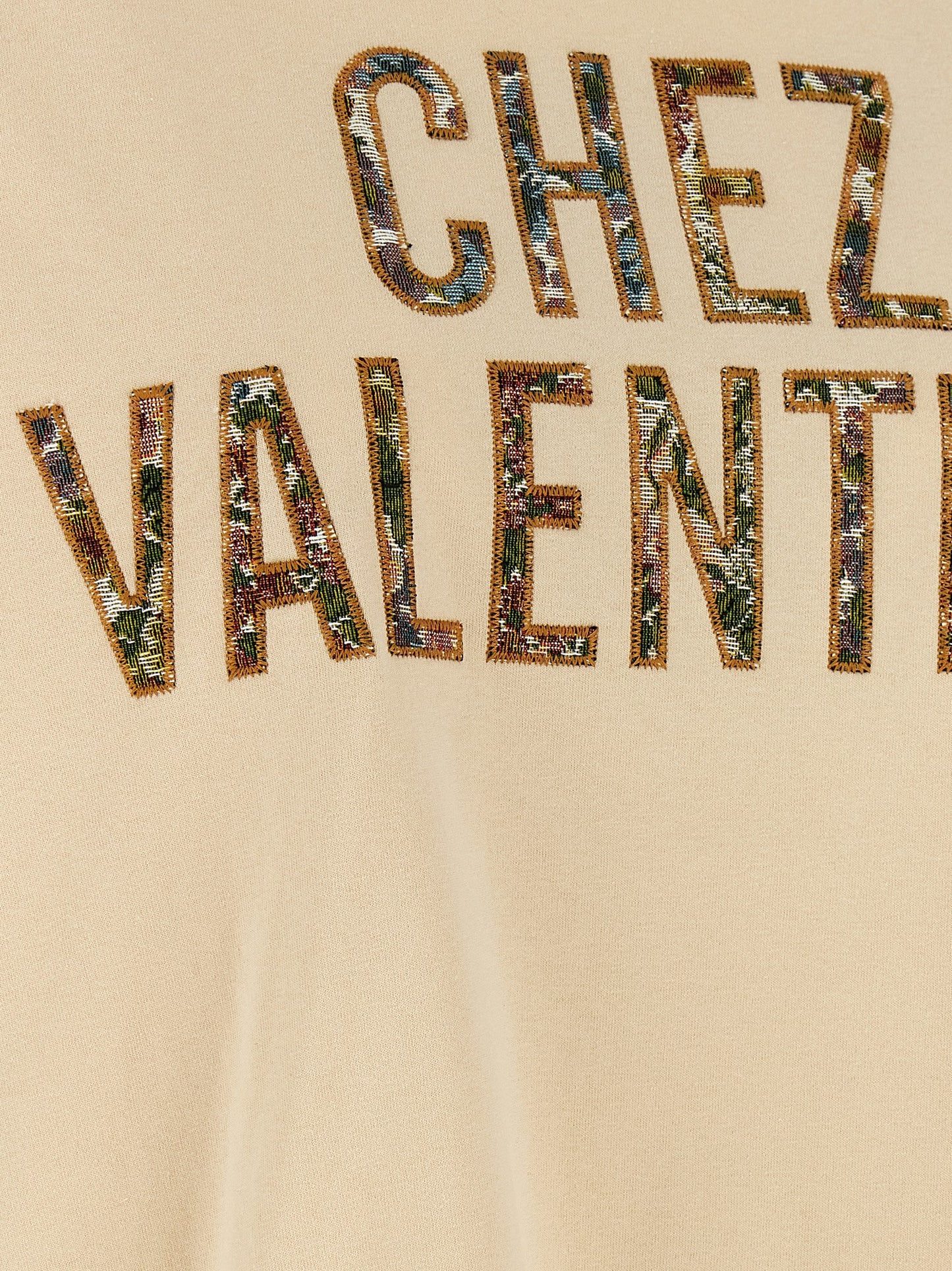Camiseta de algodón beige de Valentino Garavani