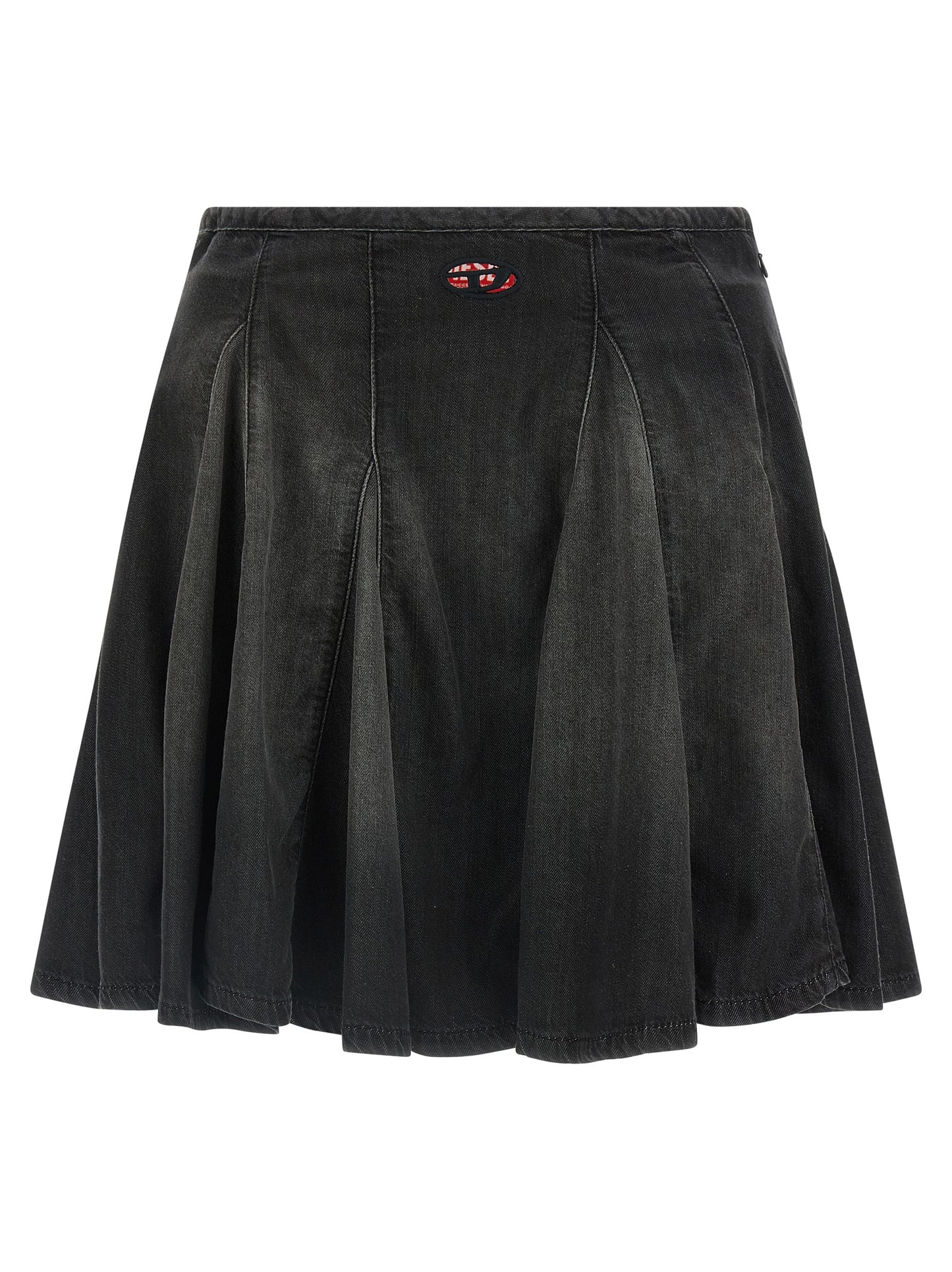 Jupe longue en coton noir Diesel