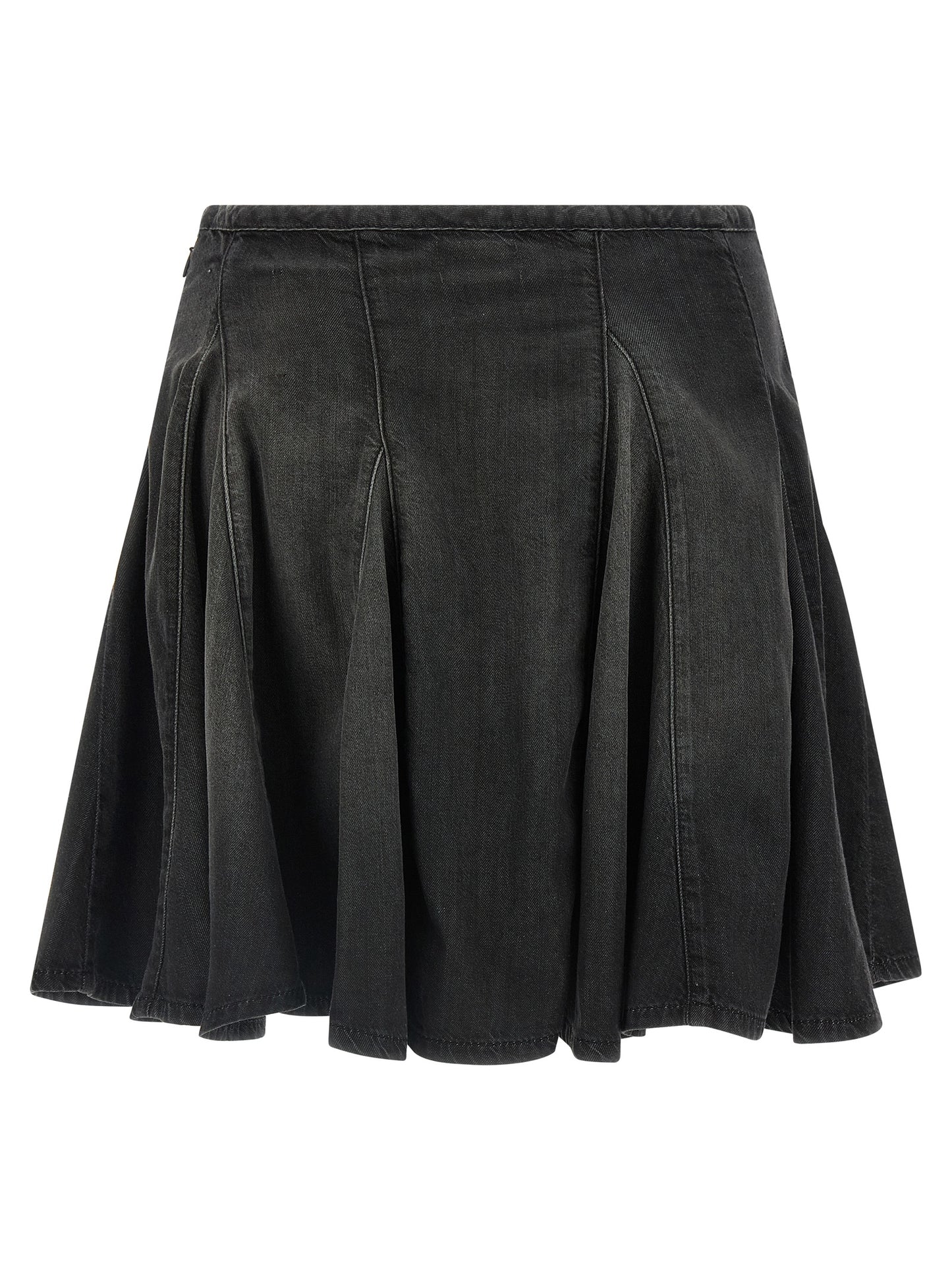 Jupe longue en coton noir Diesel