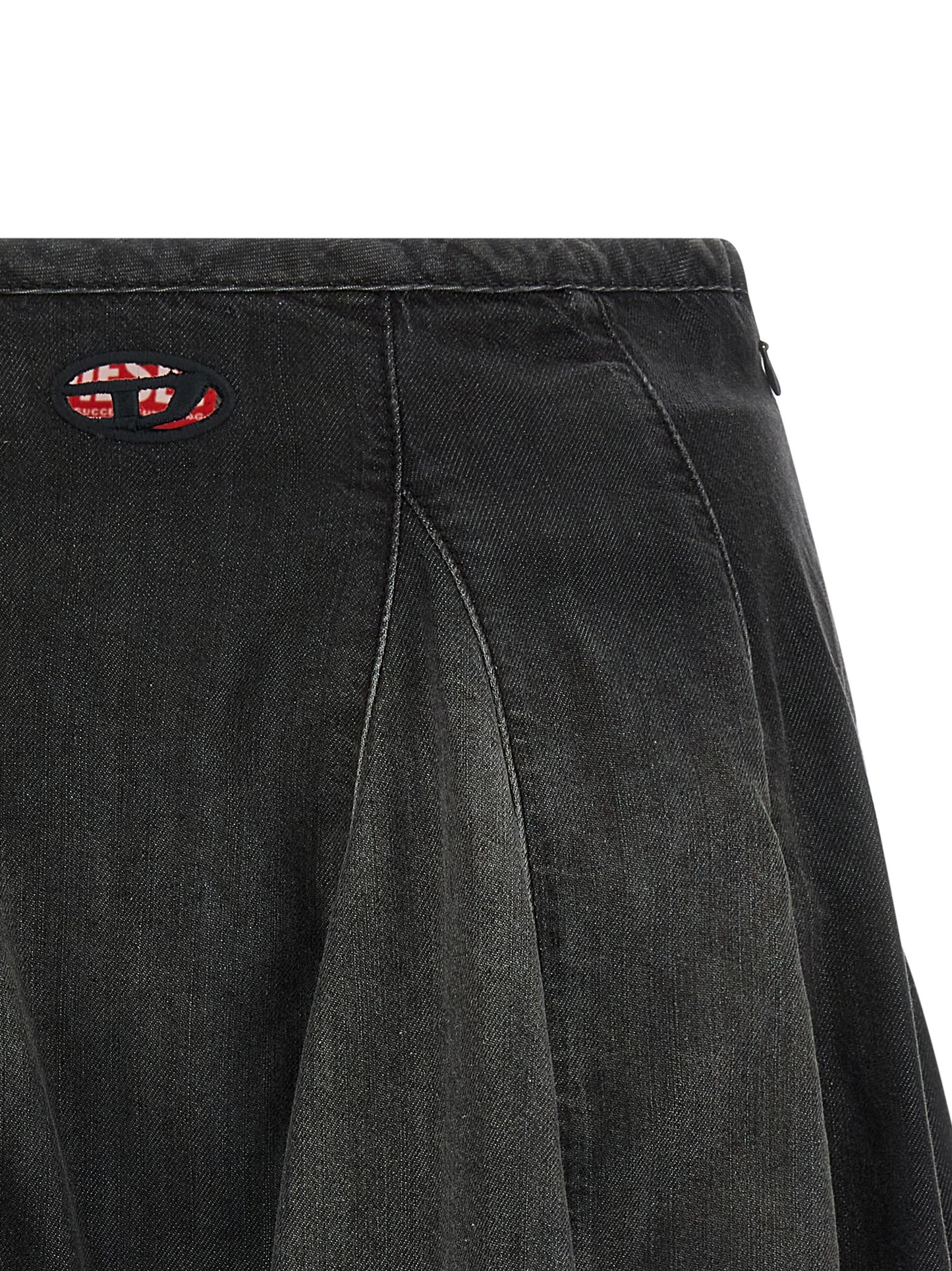 Jupe longue en coton noir Diesel