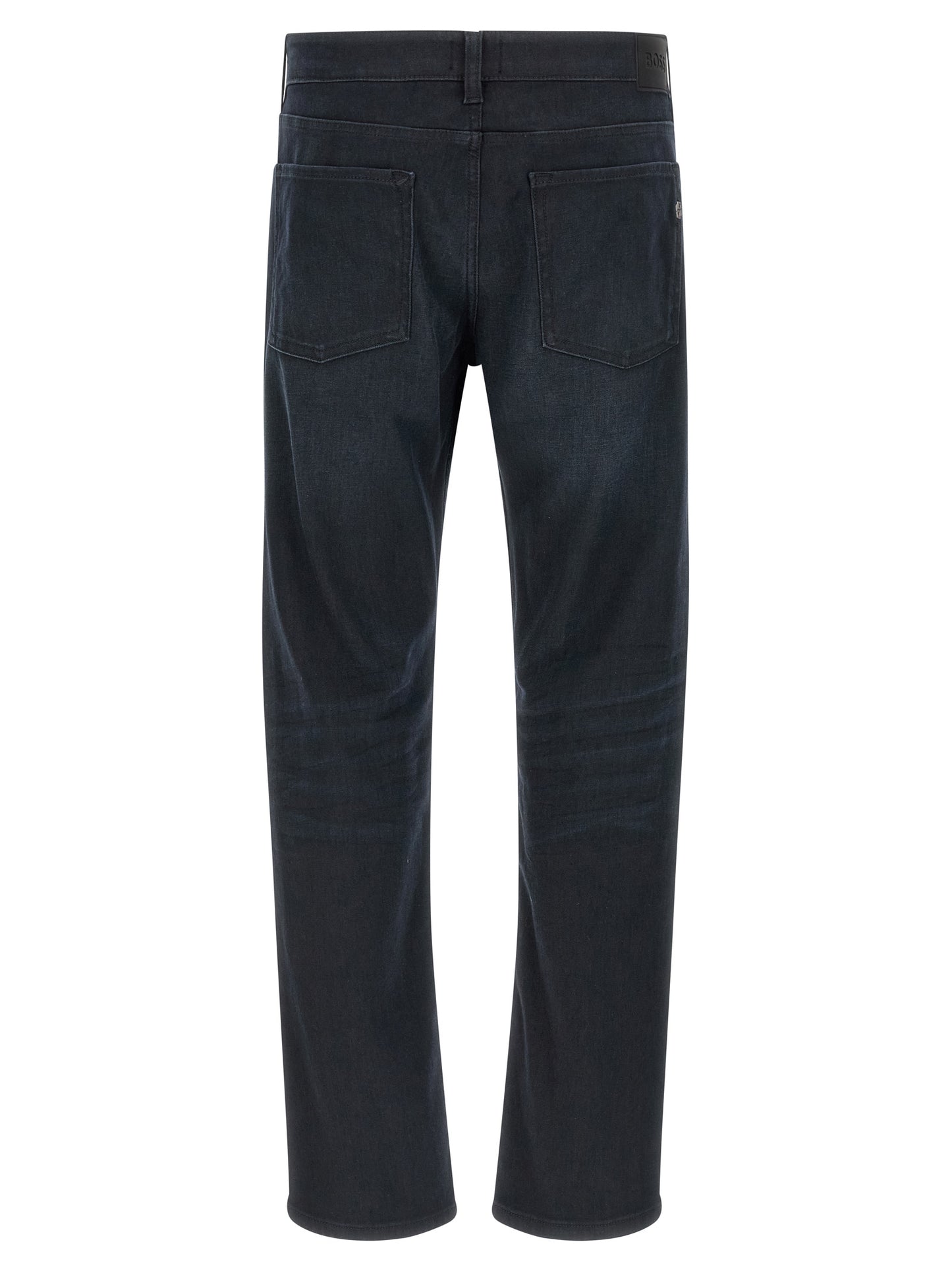 Hugo Boss Pantalones Vaqueros Rectos de Algodón Azules