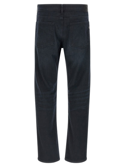 Hugo Boss Pantalones Vaqueros Rectos de Algodón Azules