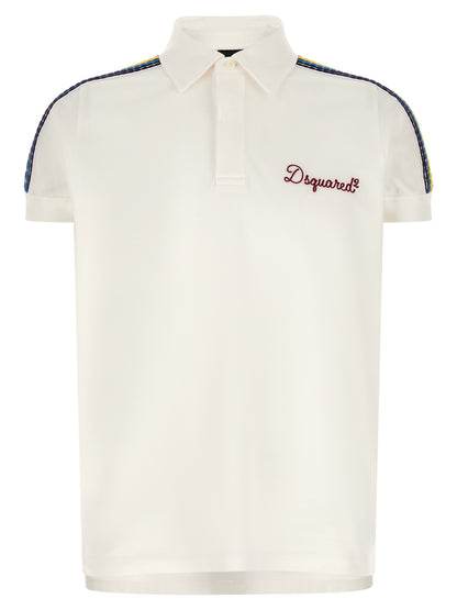 Polo de algodón blanco Dsquared²