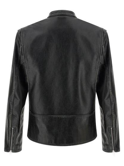 Chaqueta de cuero Dsquared² negra