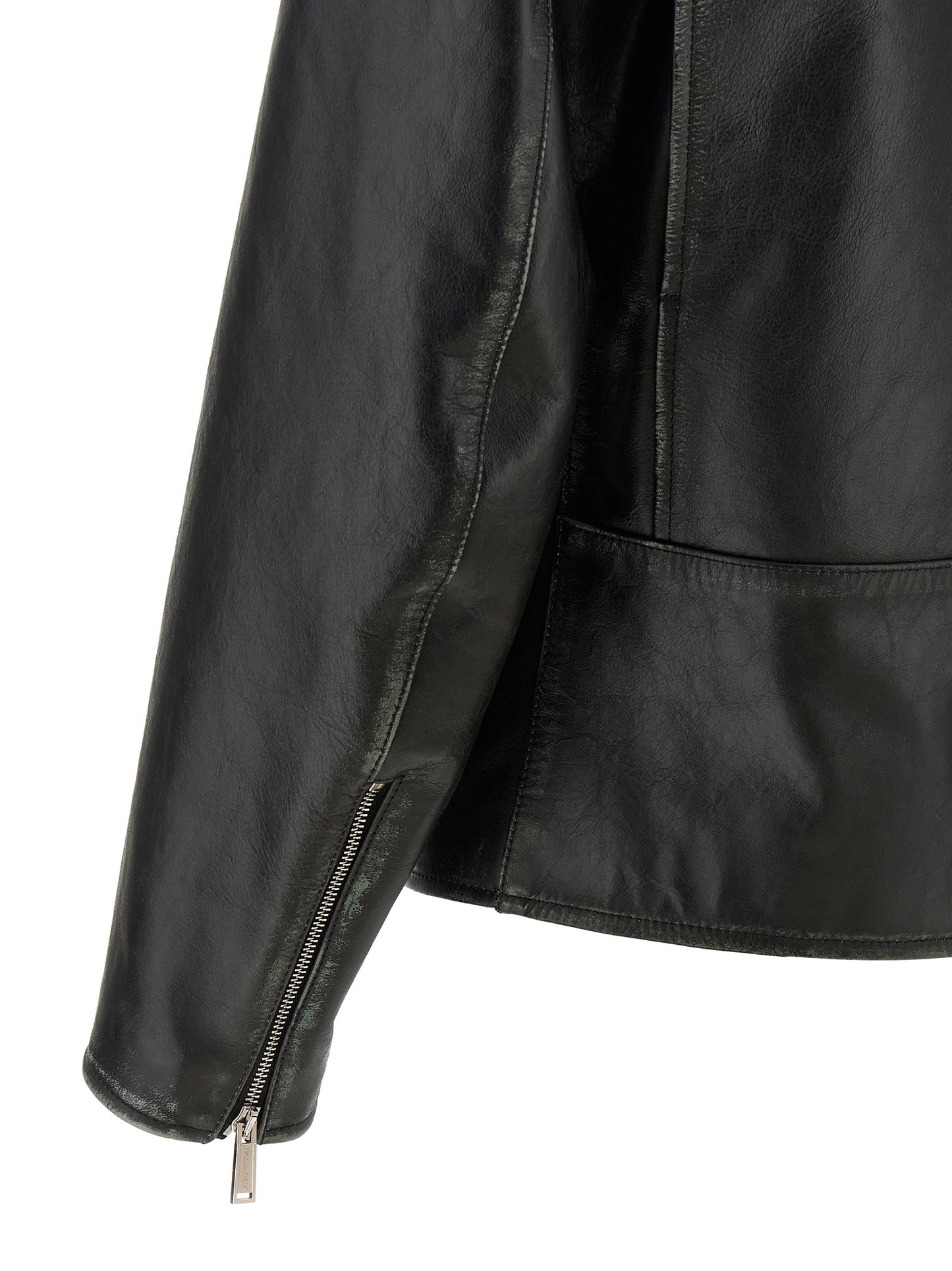 Chaqueta de cuero Dsquared² negra