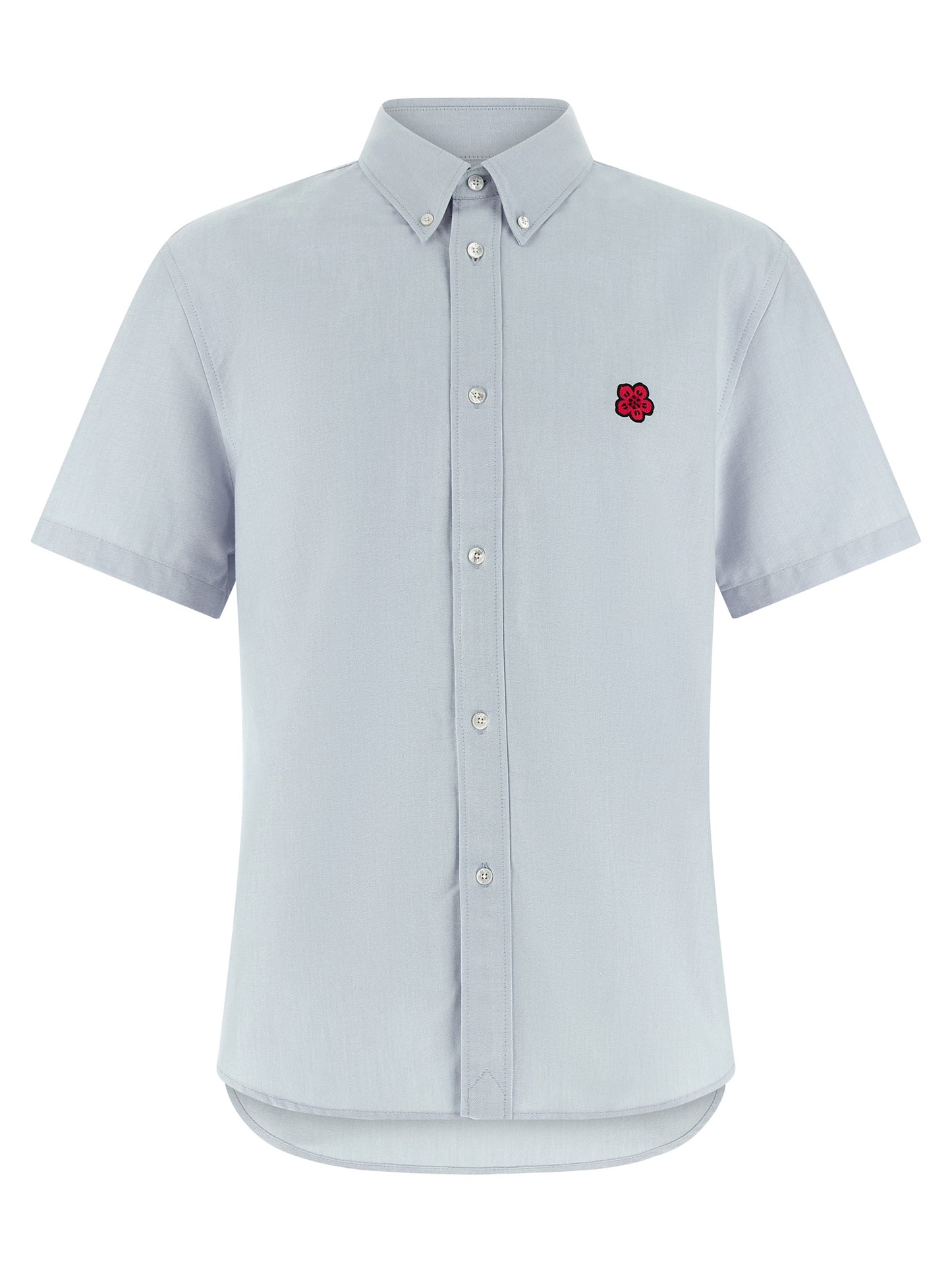 Blusa de algodón azul Kenzo