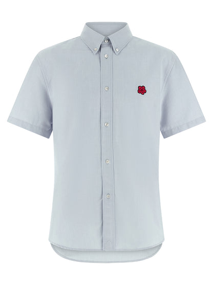 Blusa de algodón azul Kenzo