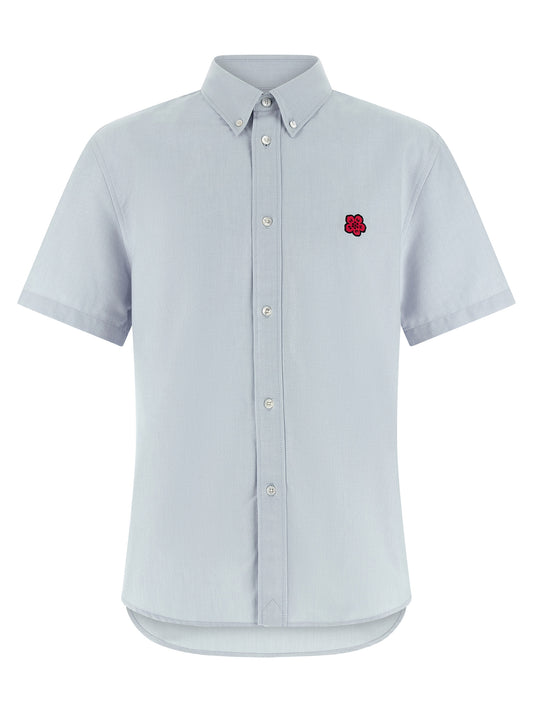 Blusa de algodón azul Kenzo