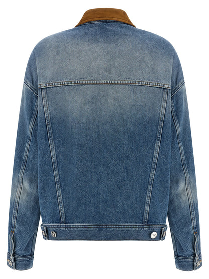 Chaqueta vaquera Versace de algodón azul