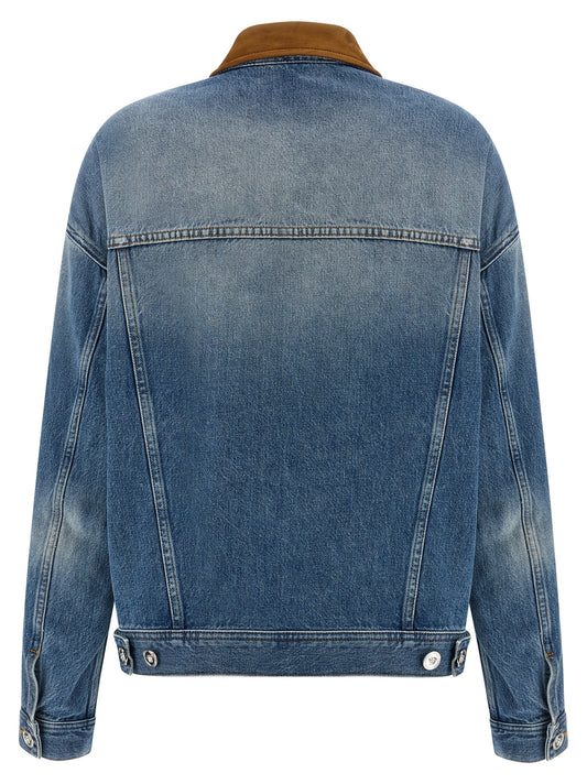 Chaqueta vaquera Versace de algodón azul