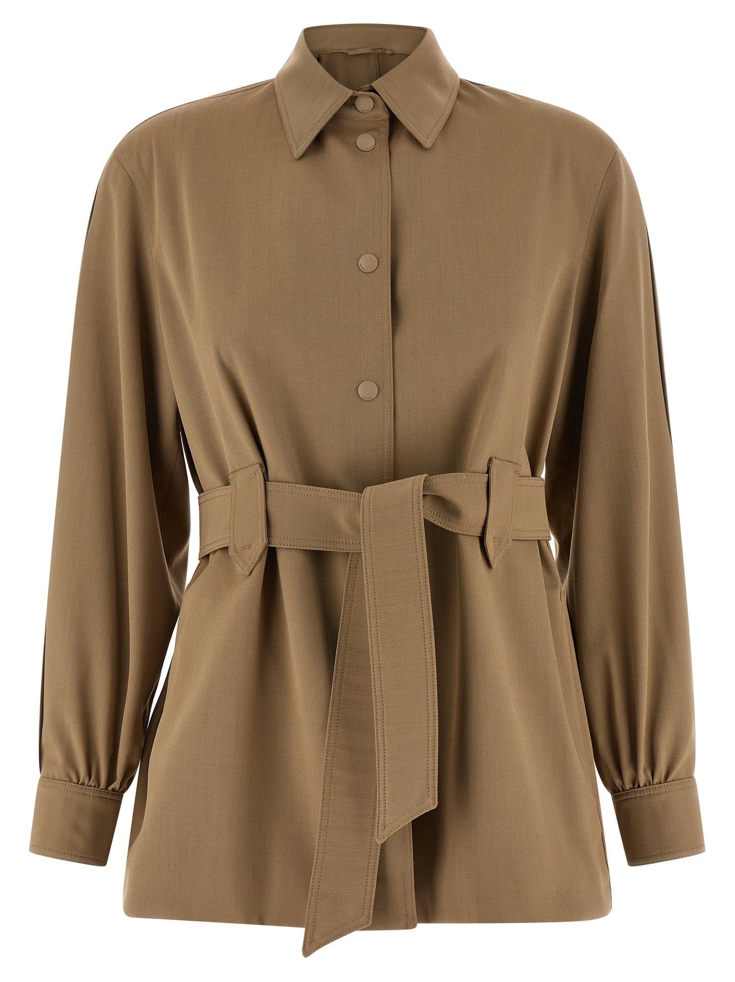 Blusa Max Mara de lana virgen beige