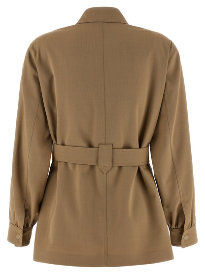 Blusa Max Mara de lana virgen beige
