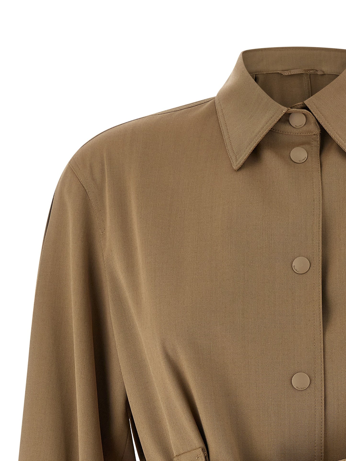 Blusa Max Mara de lana virgen beige