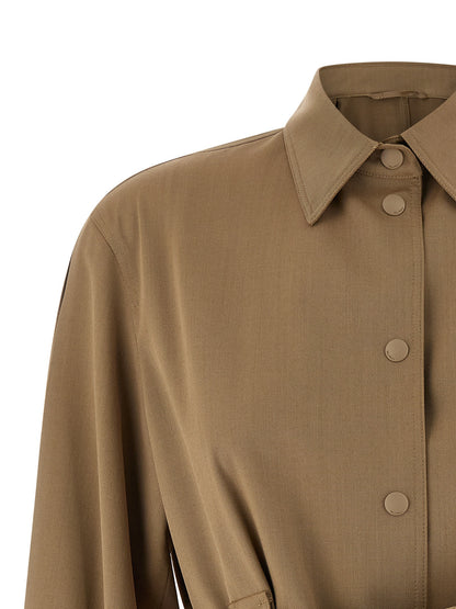 Blusa Max Mara de lana virgen beige