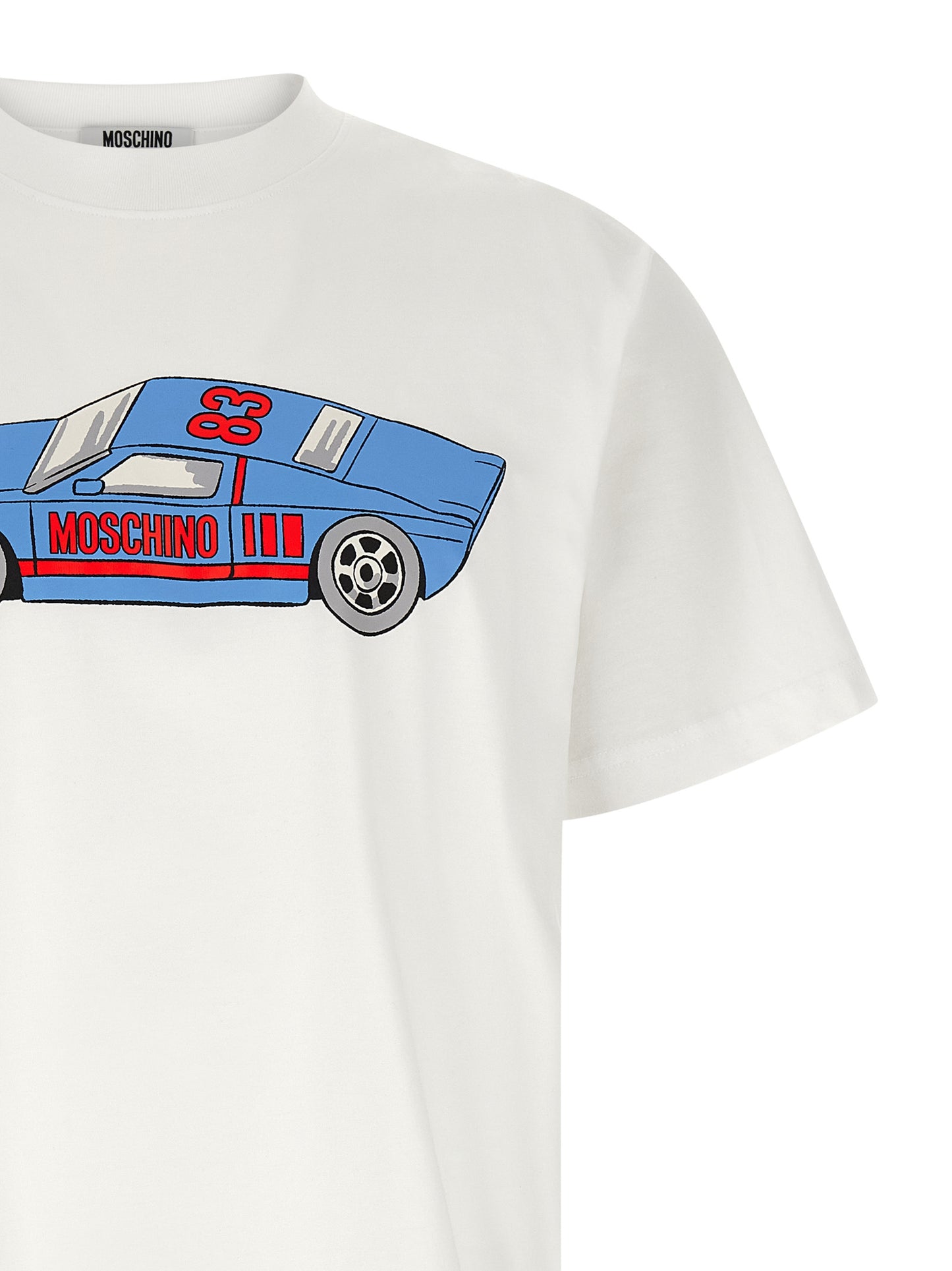 Camiseta Moschino de algodón blanco