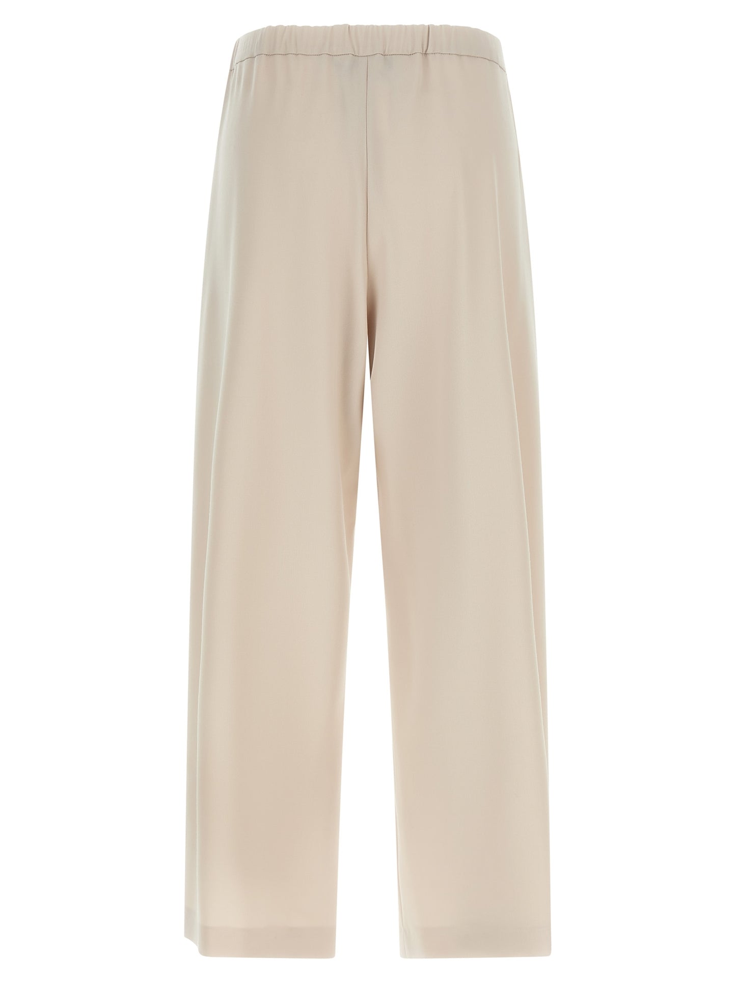 Pantalones deportivos de lana virgen beige 'S Max Mara