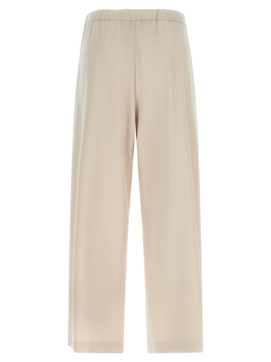 Pantalones deportivos de lana virgen beige 'S Max Mara