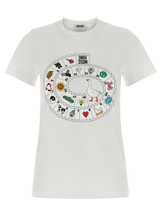 Camiseta Moschino de algodón blanco