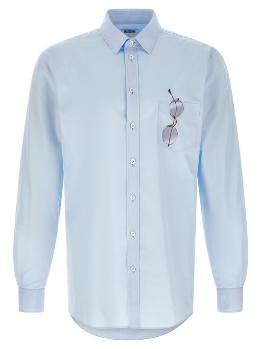 Blusa Moschino de algodón azul
