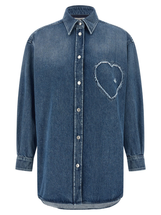 Blusa Moschino de algodón azul