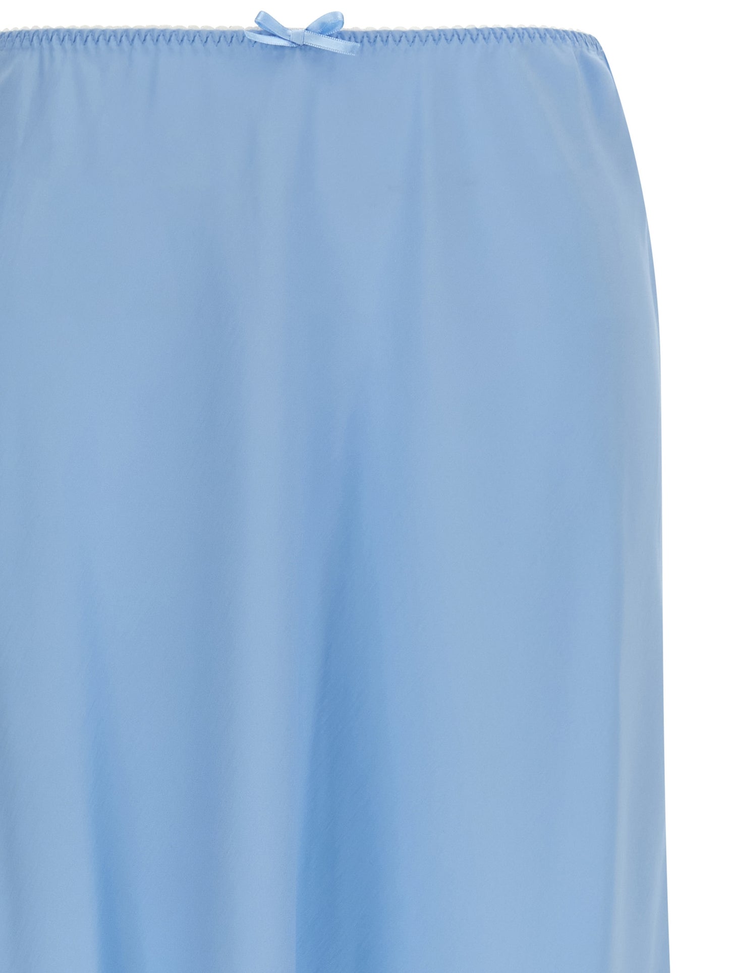 Falda Moschino midi de acetato azul