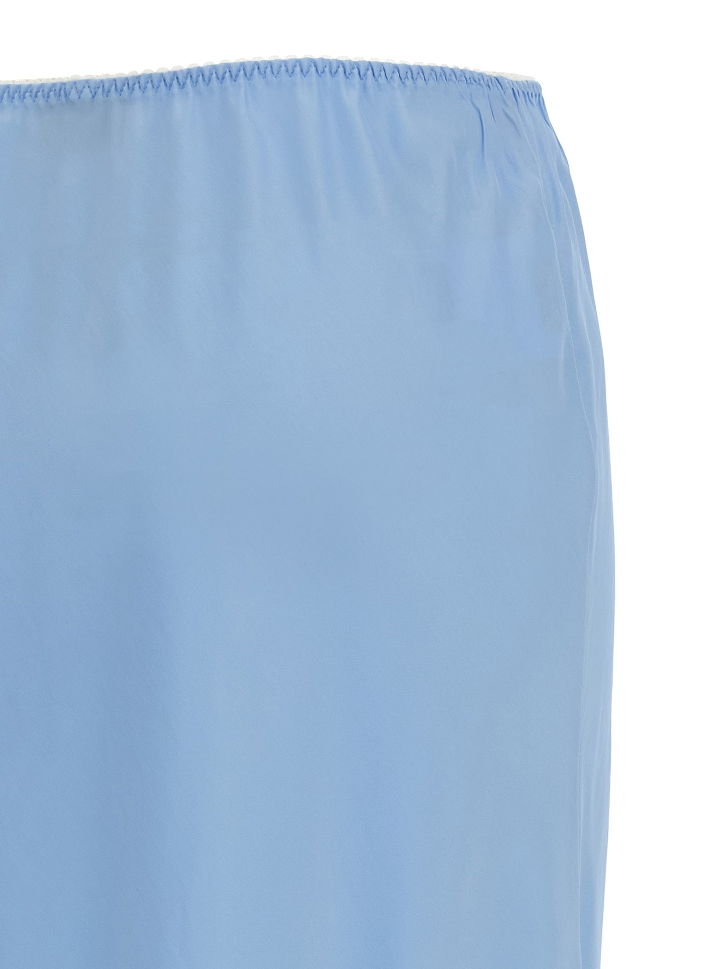Falda Moschino midi de acetato azul
